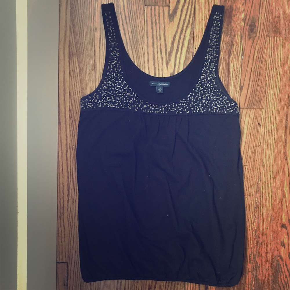 American Eagle Beaded Tank